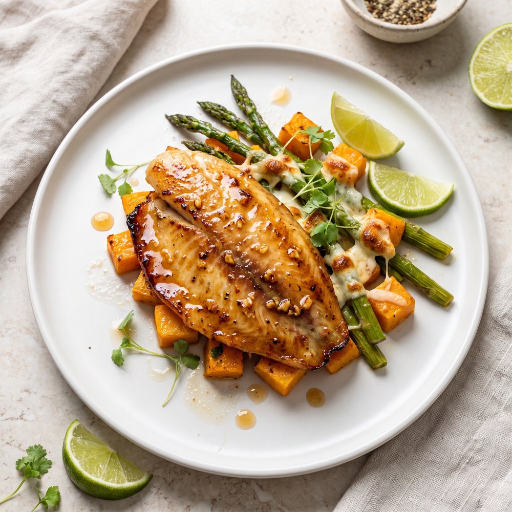 Lime and Honey Glazed Tilapia