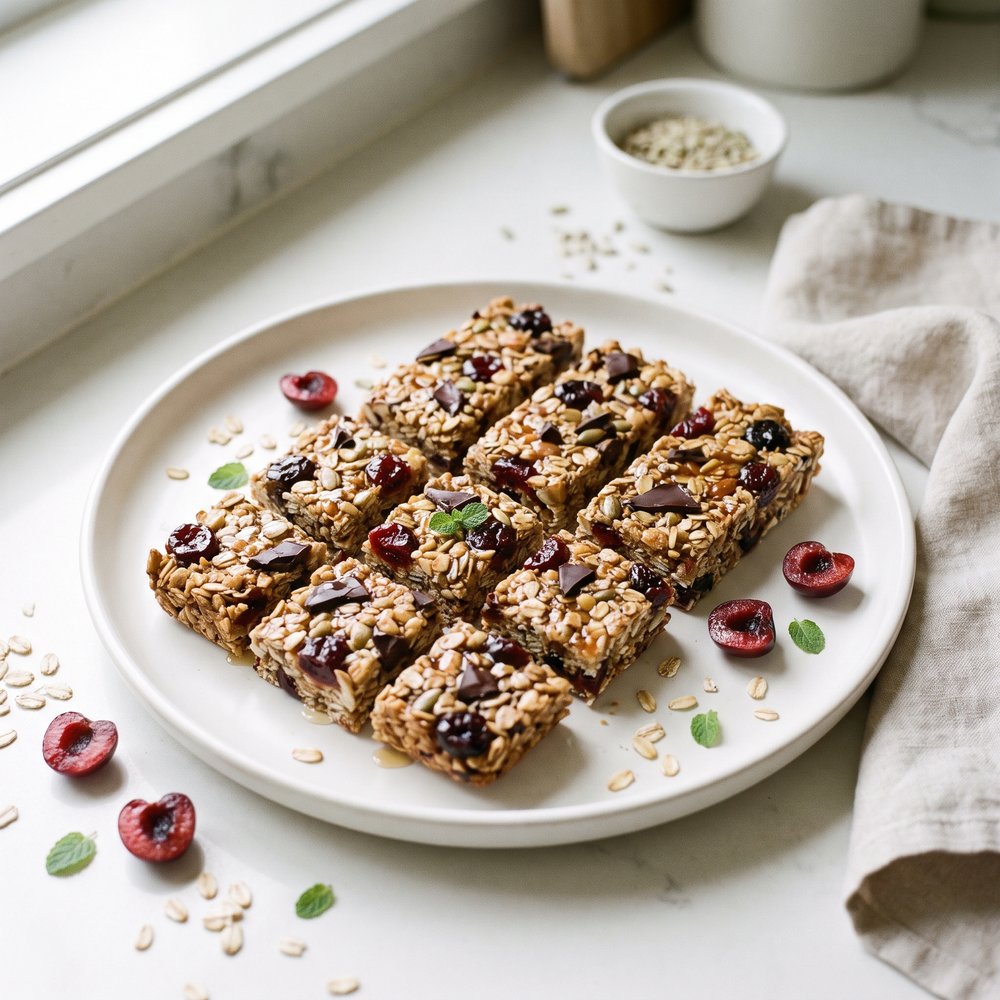 Tangy-Sweet Vegan Granola Bars