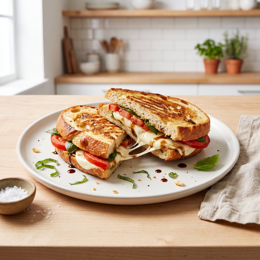 Panzanella-Inspired Caprese Panini