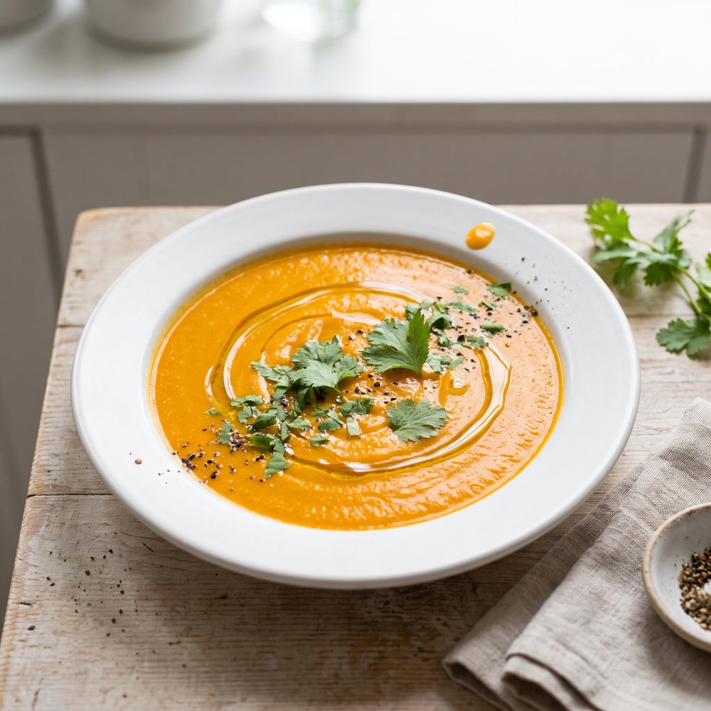 Bright Carrot & Coriander Soup