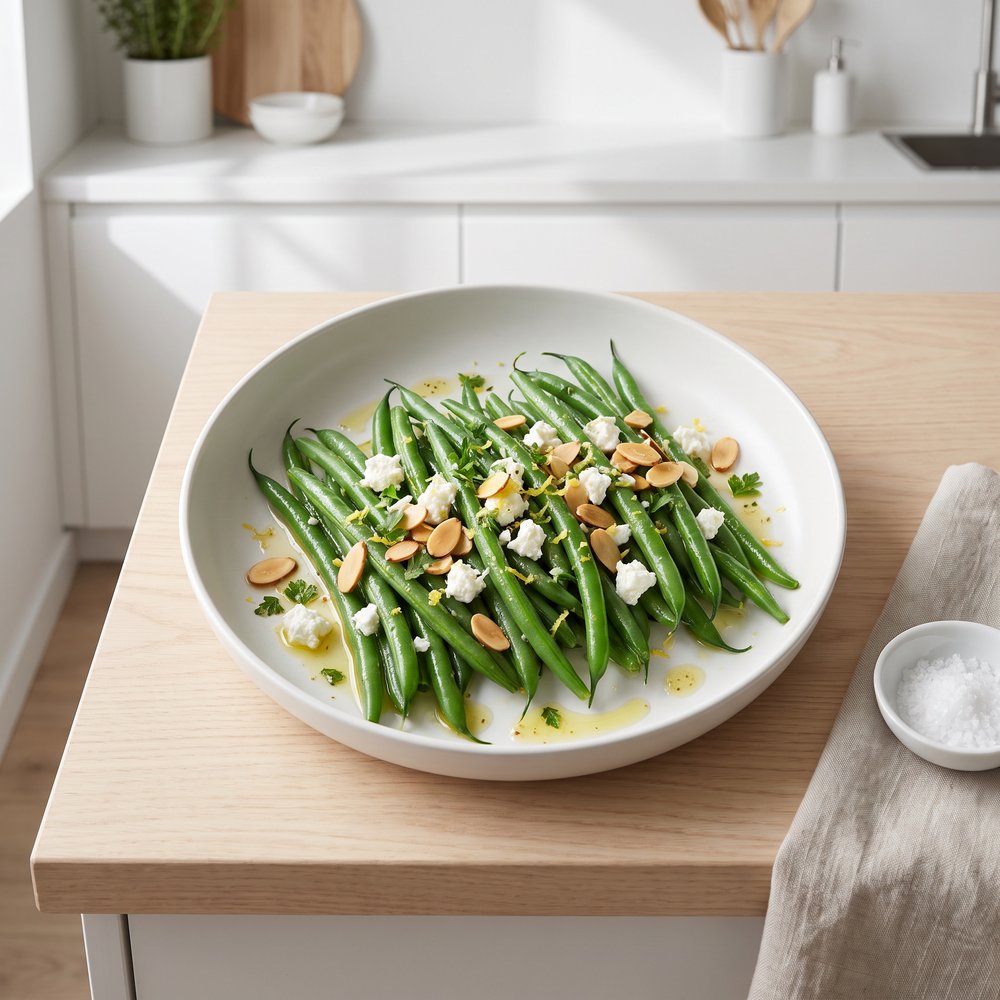 Chilled Green Bean Salad with Lemon Dijon Vinaigrette