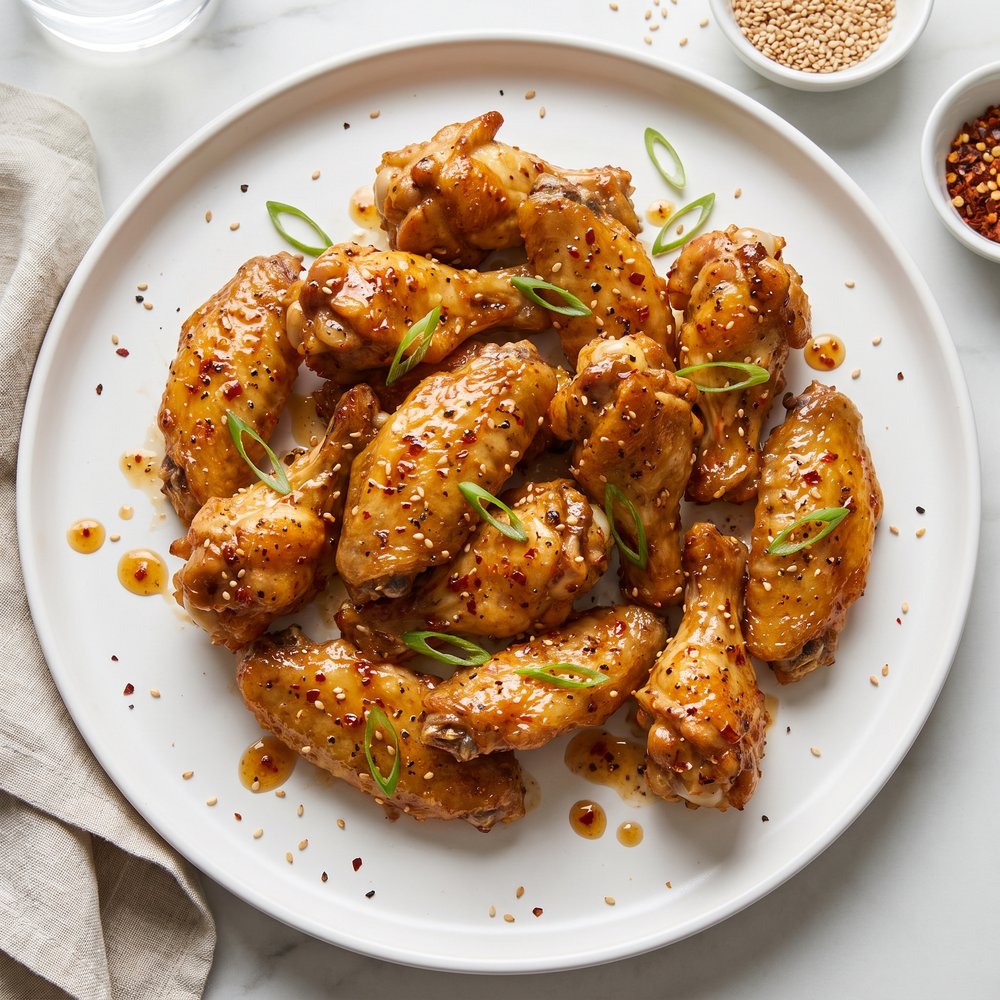 Honey-Mustard Heat Chicken Wings
