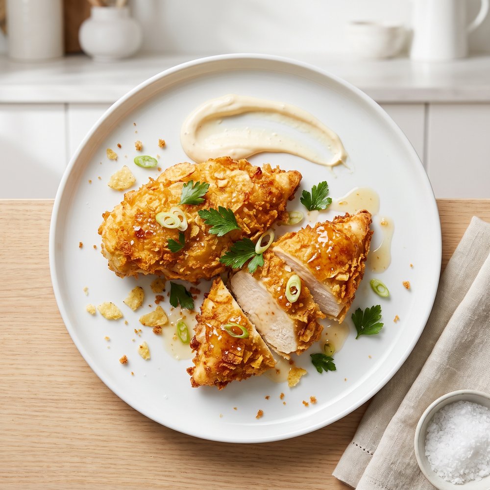 Crispy Potato-Chip Crusted Chicken