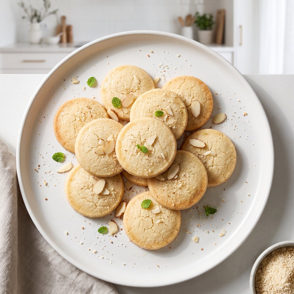 Low-Carb Almond Shortbread Cookies