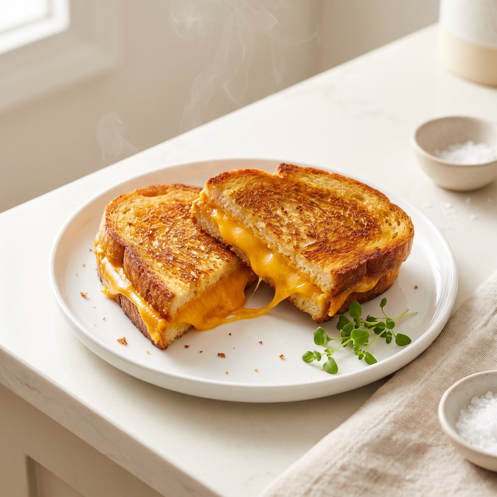 Toasted Cheddar Grilled Cheese