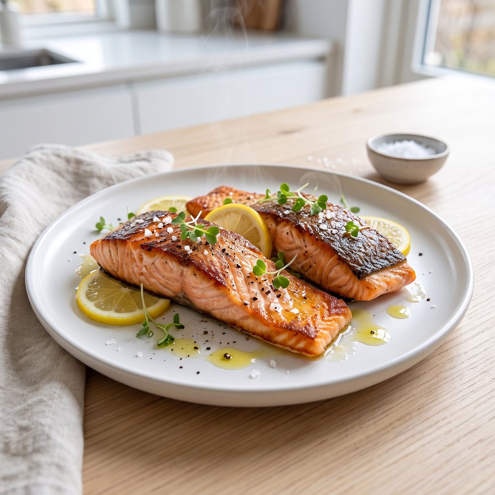 Quick Pan-Seared Salmon