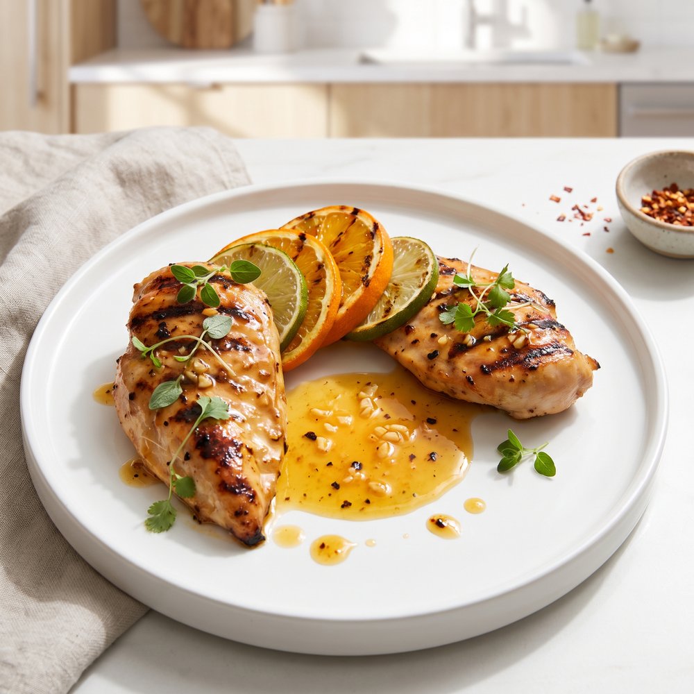 Grilled Caribbean Chicken Breasts