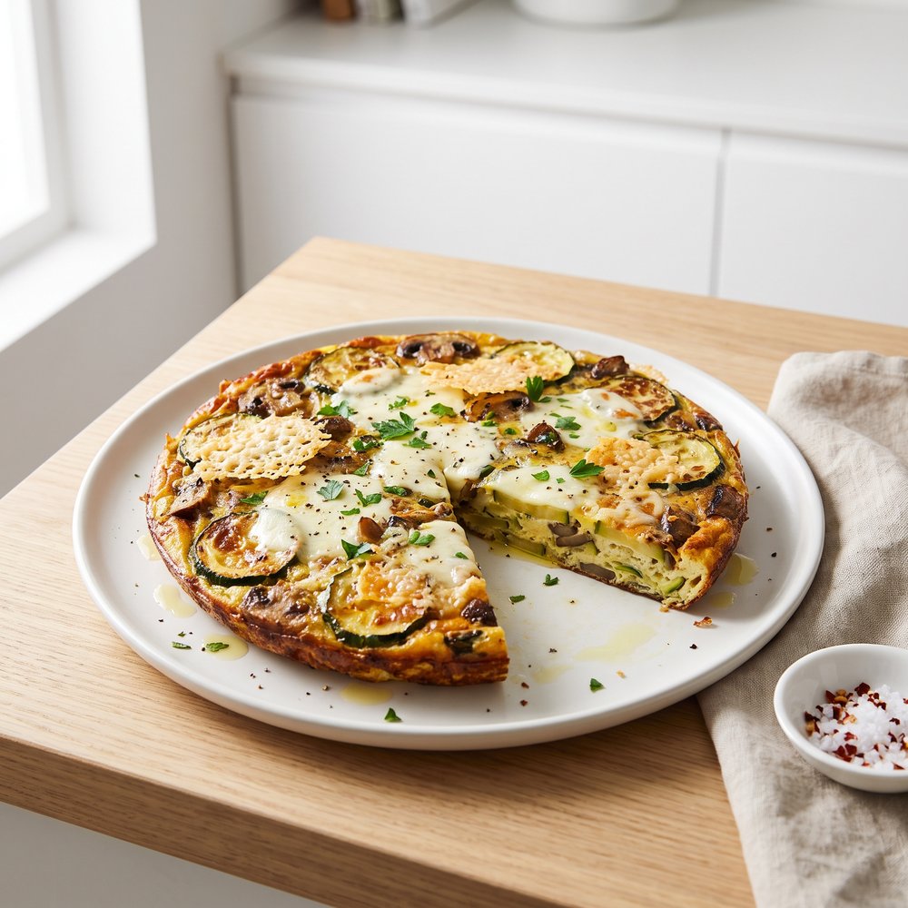 Zucchini and Mushroom Frittata