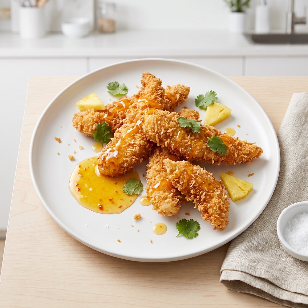Air-Fried Coconut-Crusted Chicken Strips