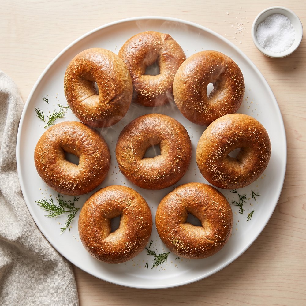 Hearty Whole Wheat Bagels