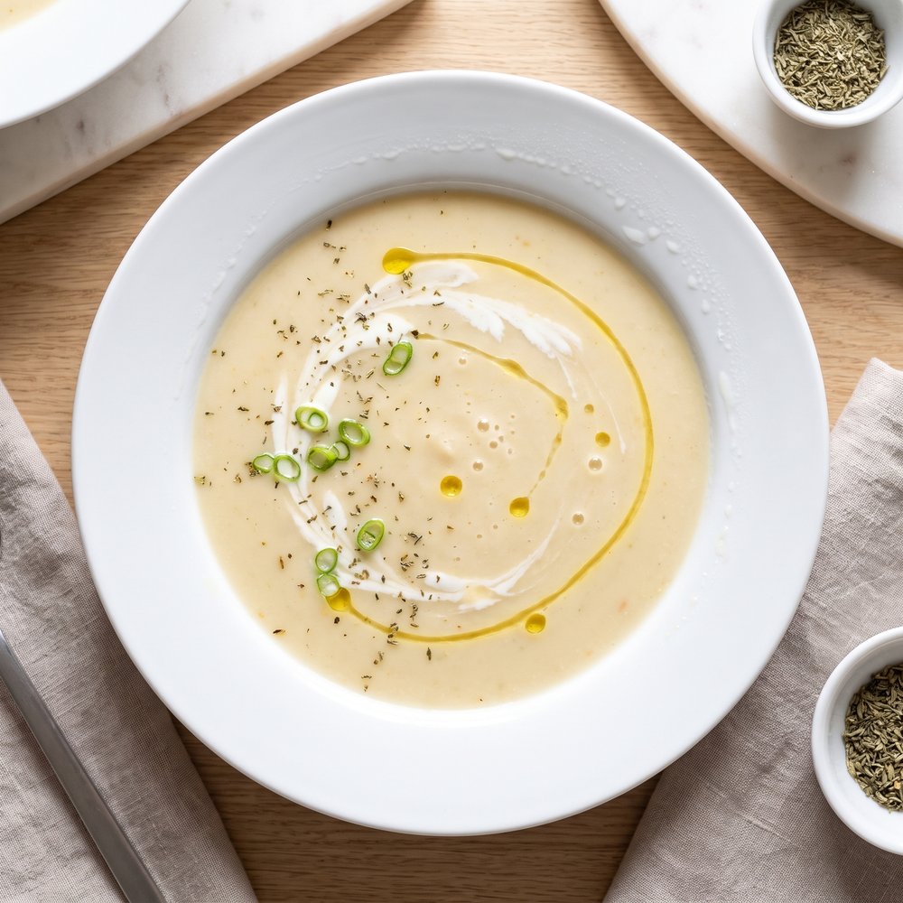 Creamy Roasted Celery Root Soup