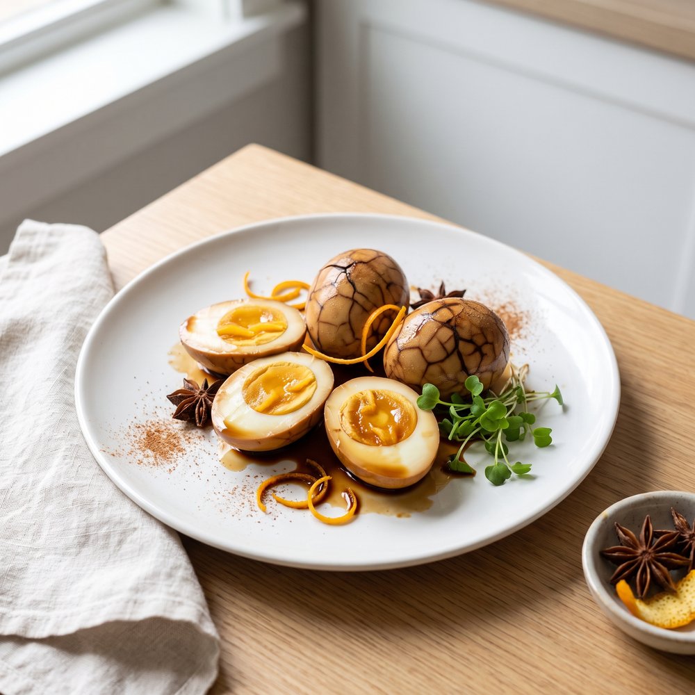 Marbled Chinese Tea-Infused Eggs