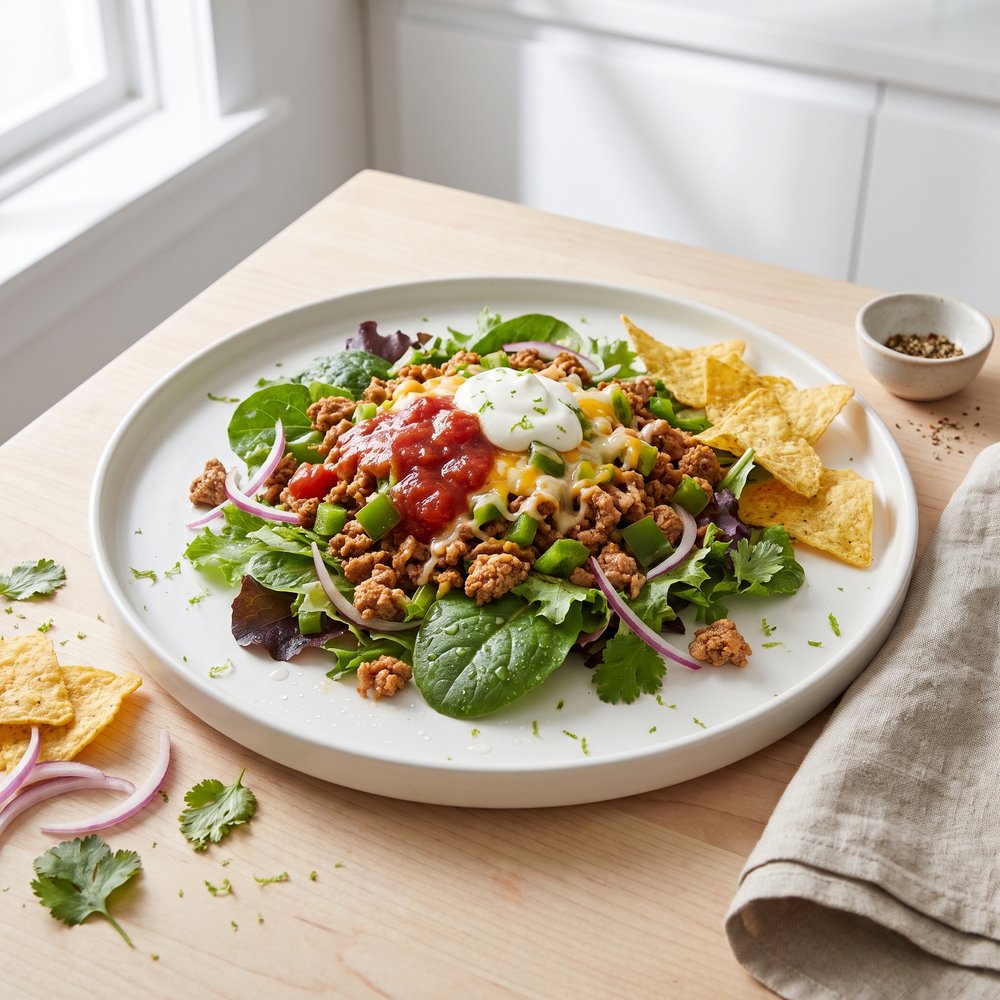 Speedy Turkey Taco Salad Bowl