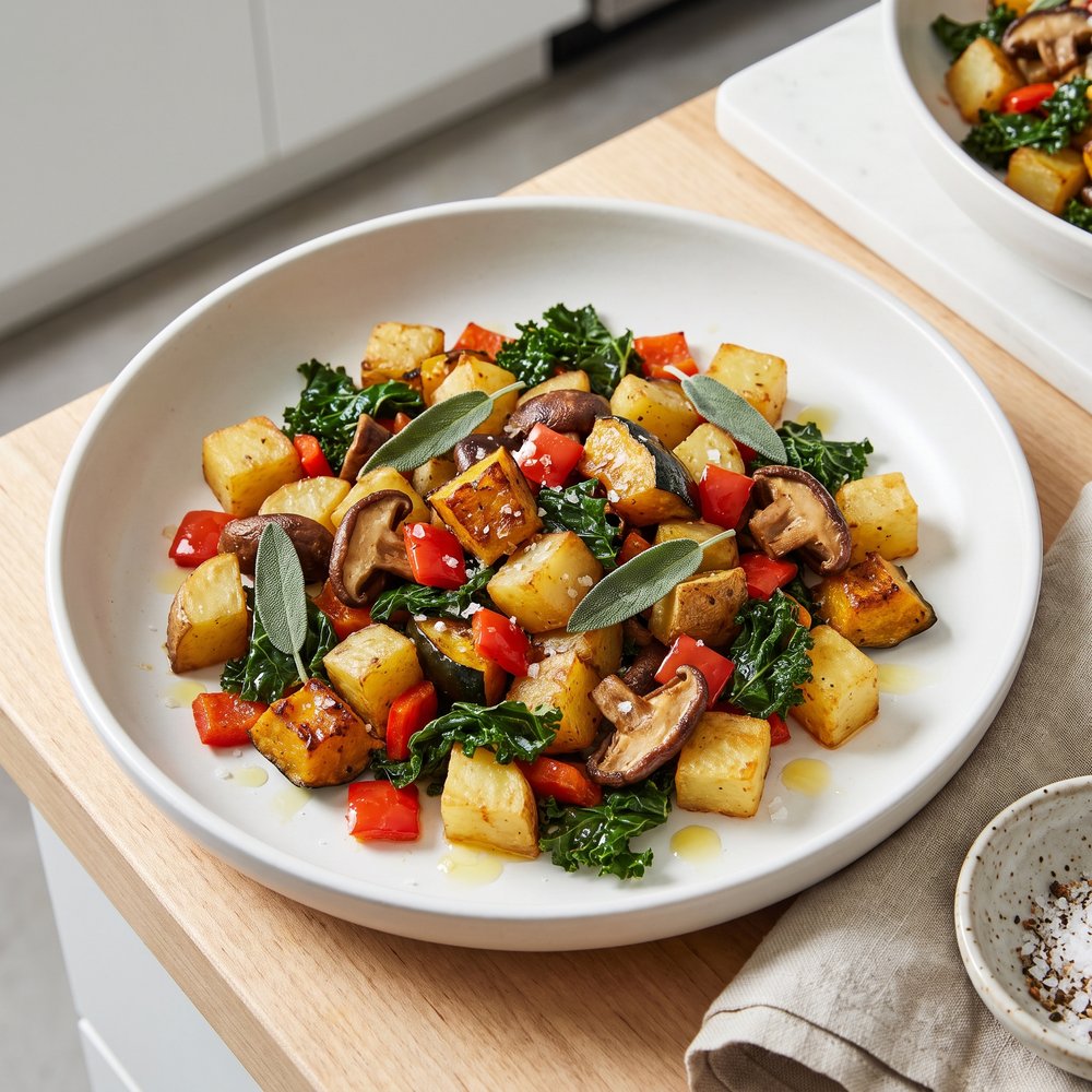Hearty Winter Veggie Skillet Hash