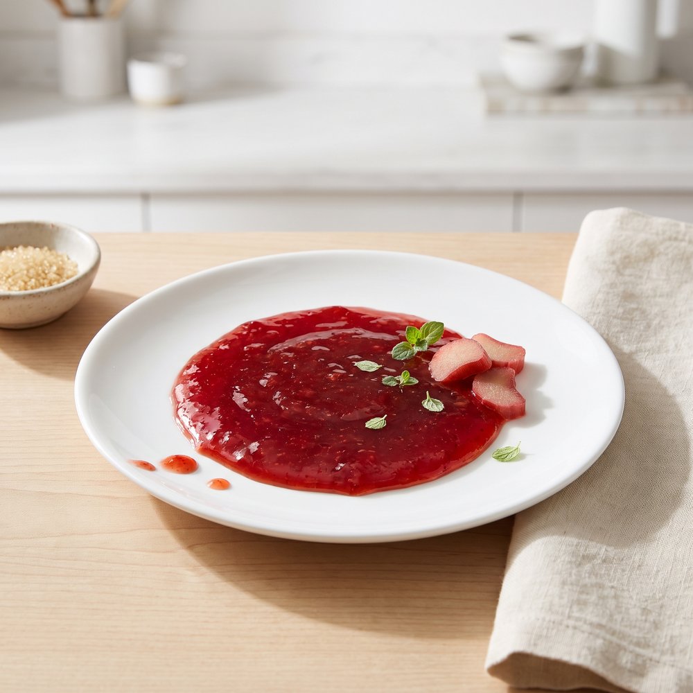 Strawberry Rhubarb Jell-O Jam
