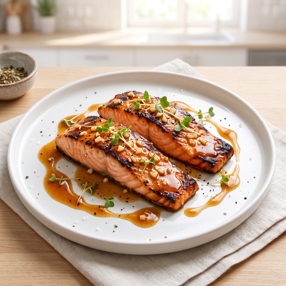 Grilled Teriyaki Salmon