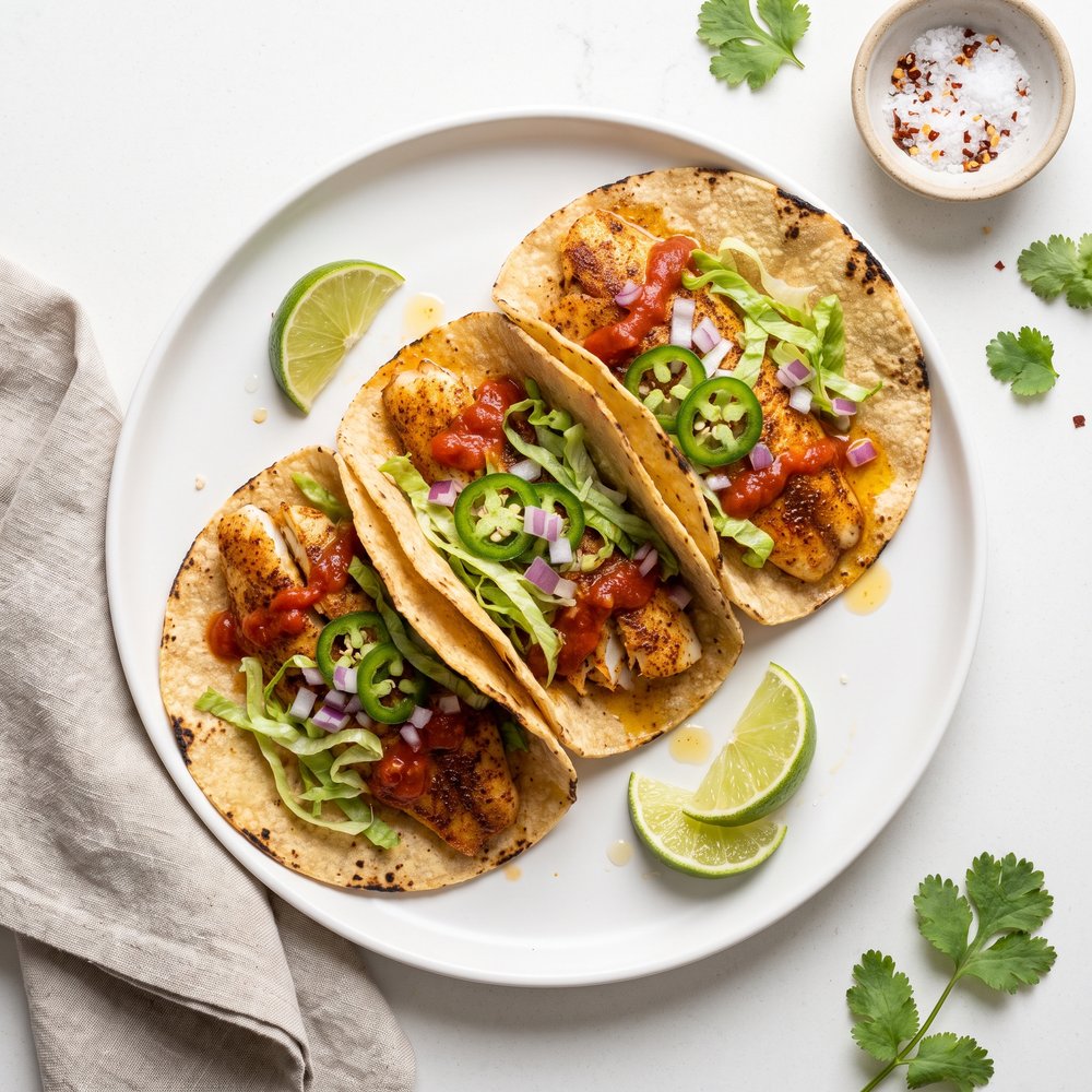 Cajun-Kissed Fish Tacos
