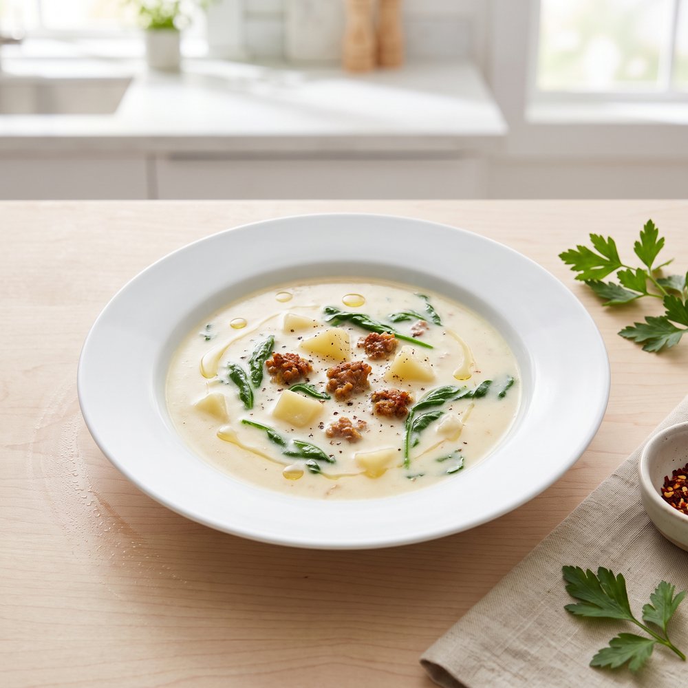 Rustic Tuscan-Style Sausage and Potato Soup