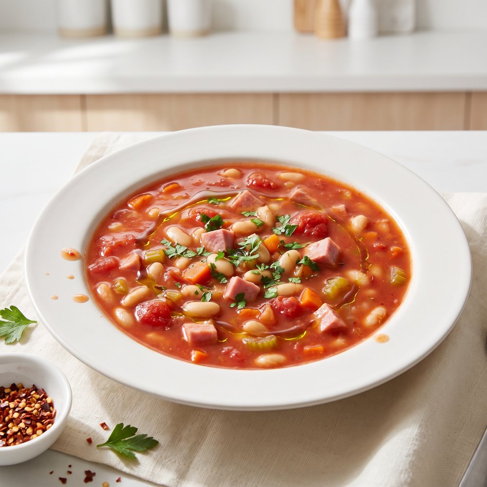 Instant Pot Double Bean and Ham Soup