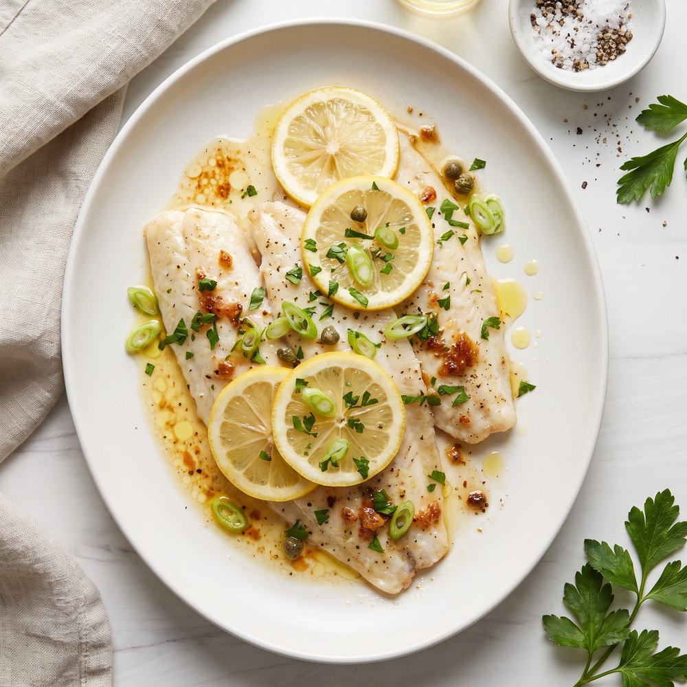 Speedy Oven-Baked Flounder Fillets