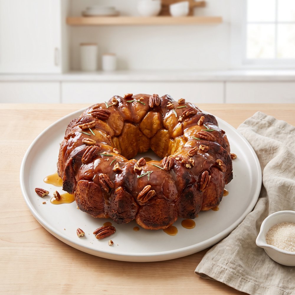 Butterscotch Pudding Monkey Bread with Pecans