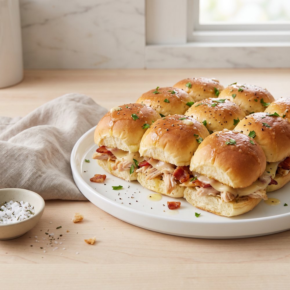 Leftover Rotisserie Chicken Sliders