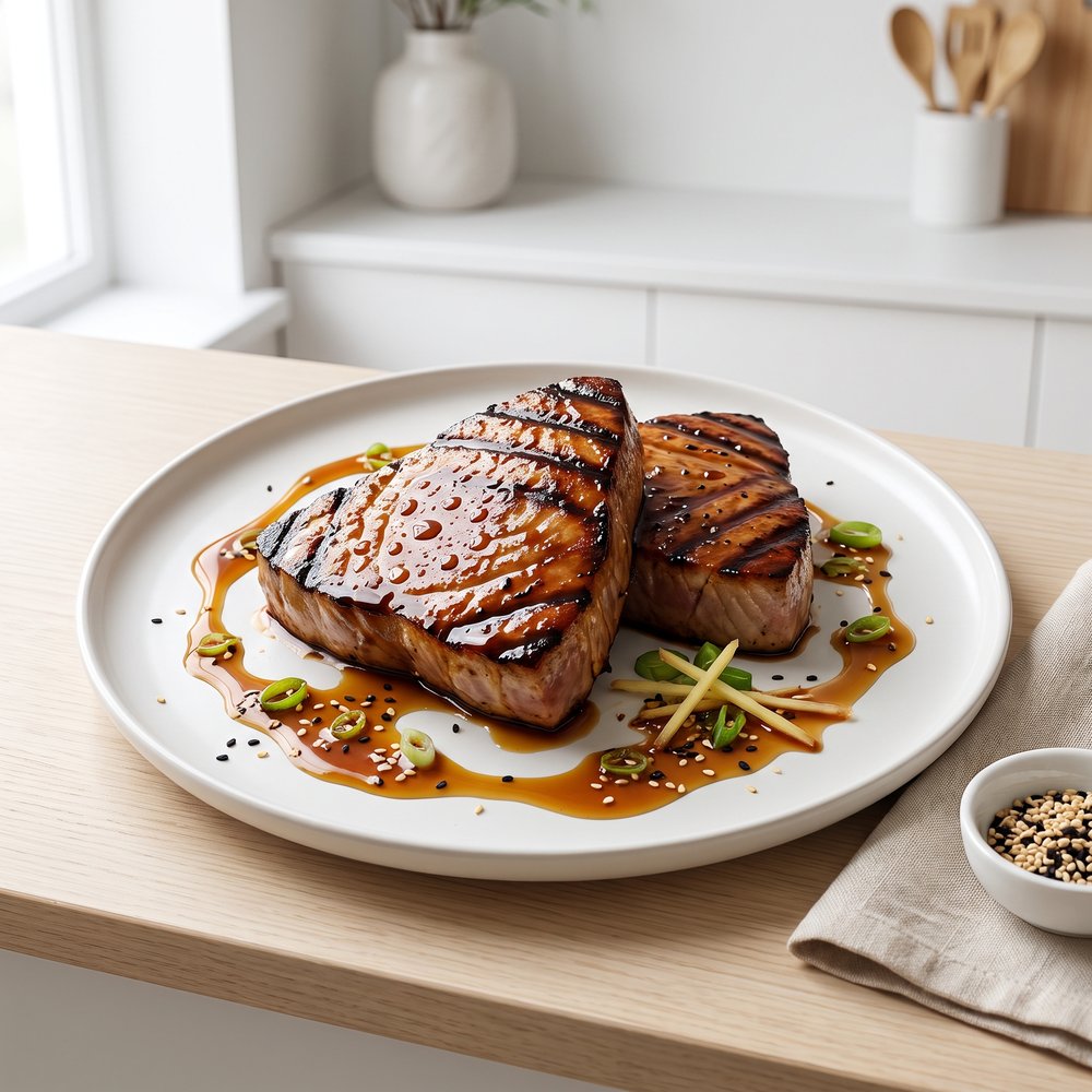 Teriyaki-Grilled Tuna Steaks