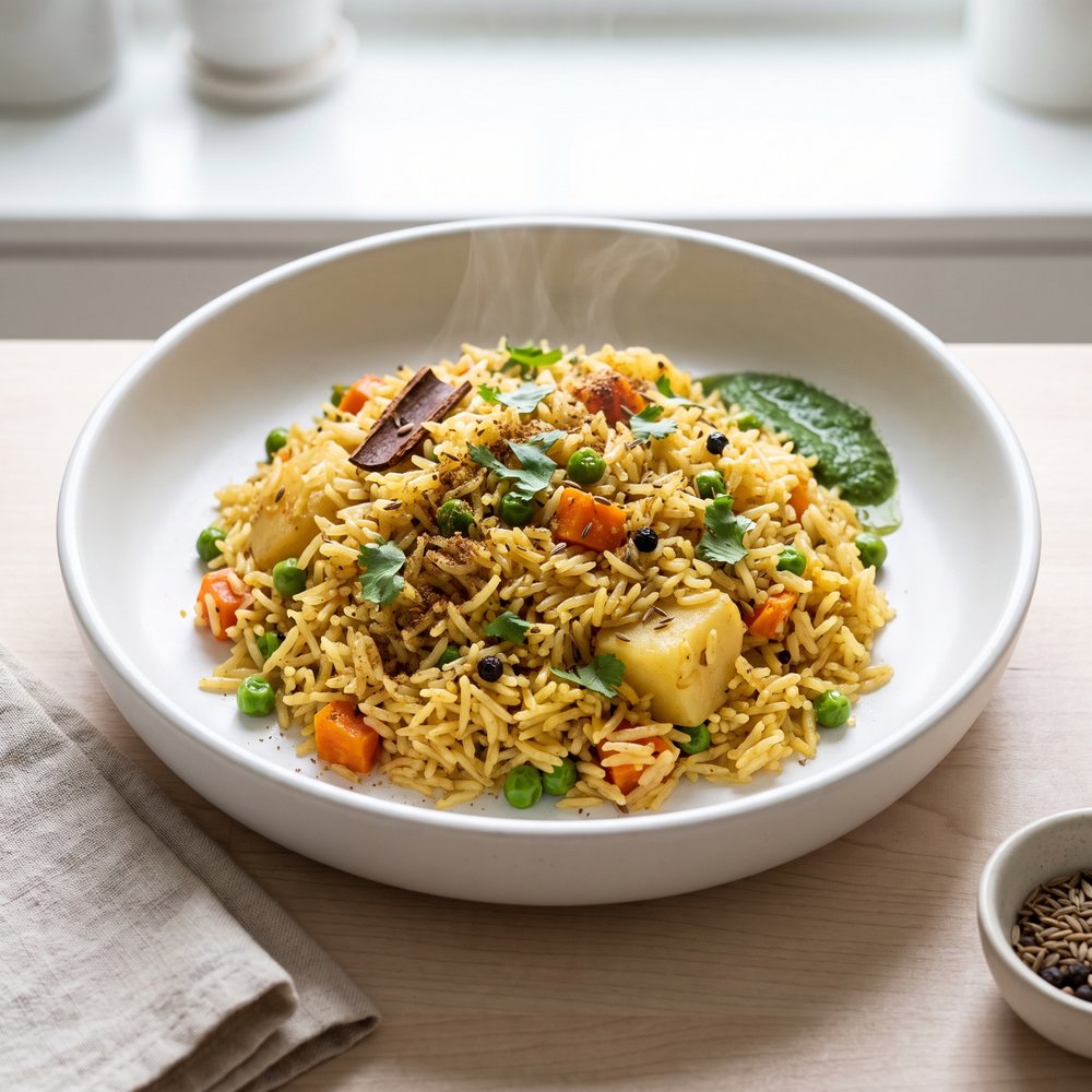 Spiced Vegetable Biryani with Basmati Rice