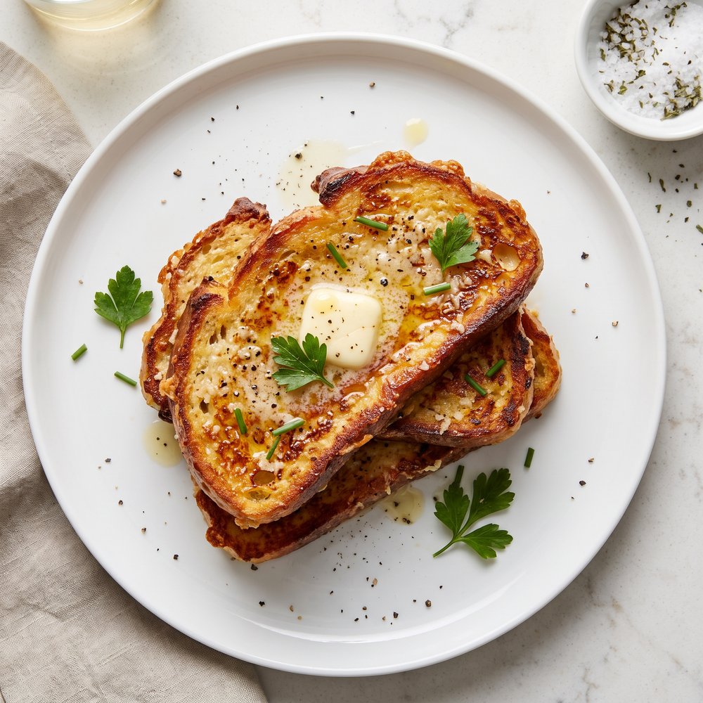 Parmesan-Pepper French Toast