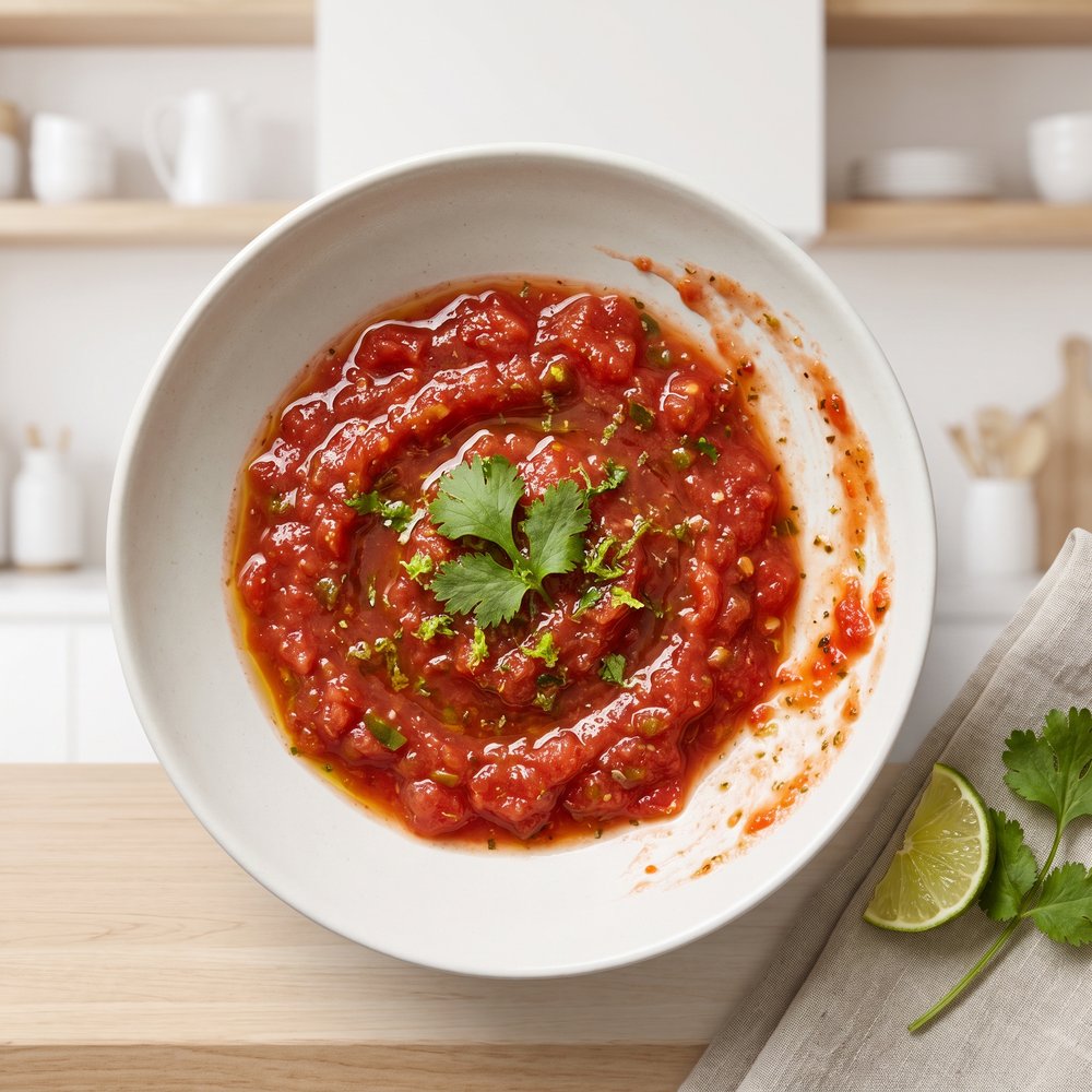Sweet and Mild Cooked Tomato Salsa
