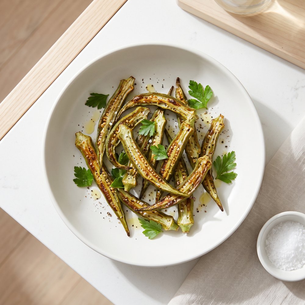 Crispy Air-Fried Okra