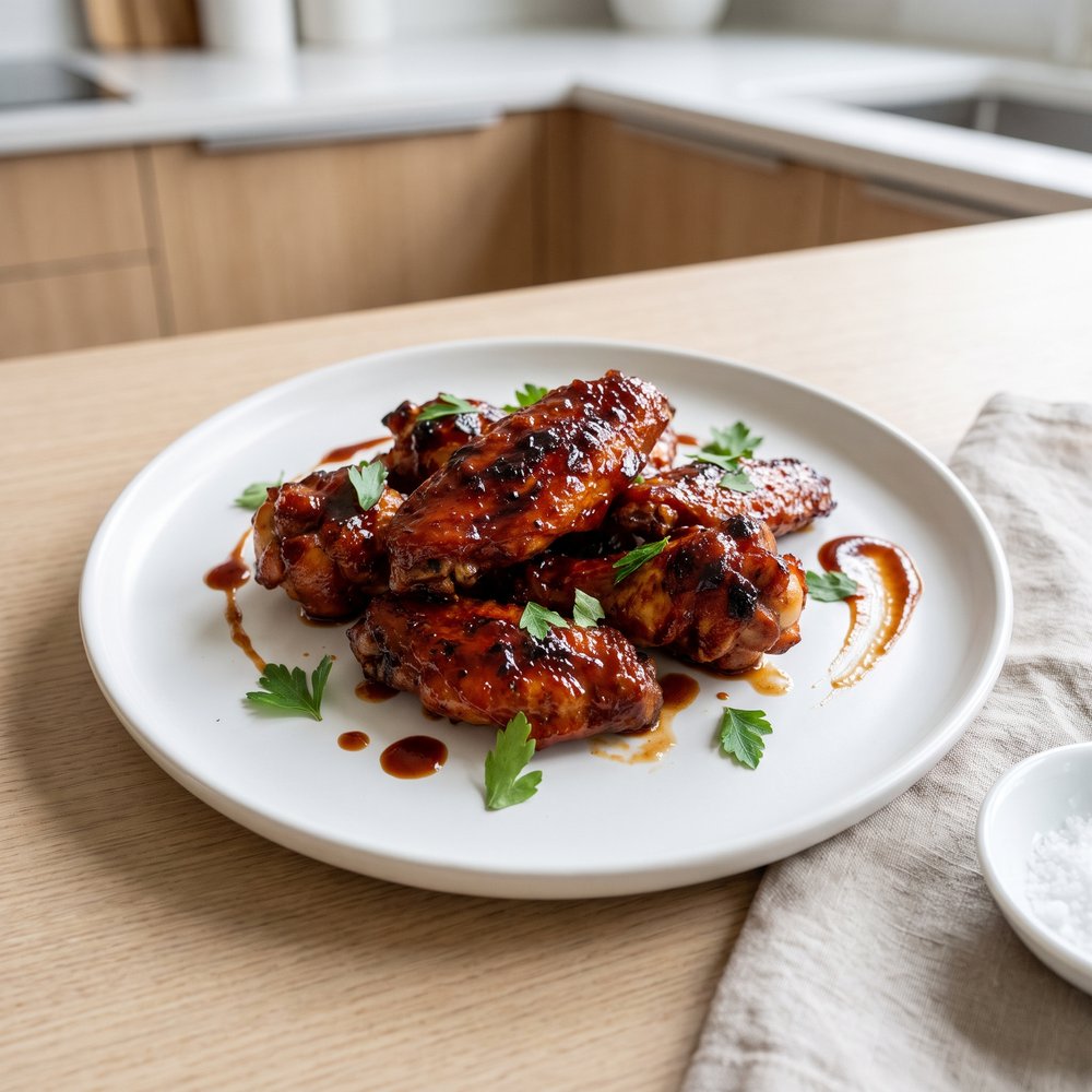 3-Ingredient Oven-Baked BBQ Chicken Wings