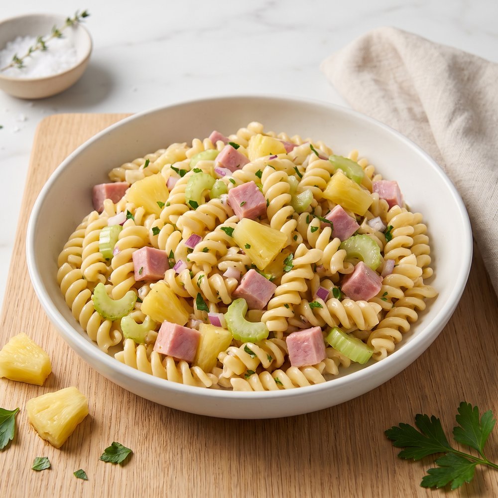 Macaroni, Pineapple, and Ham Salad