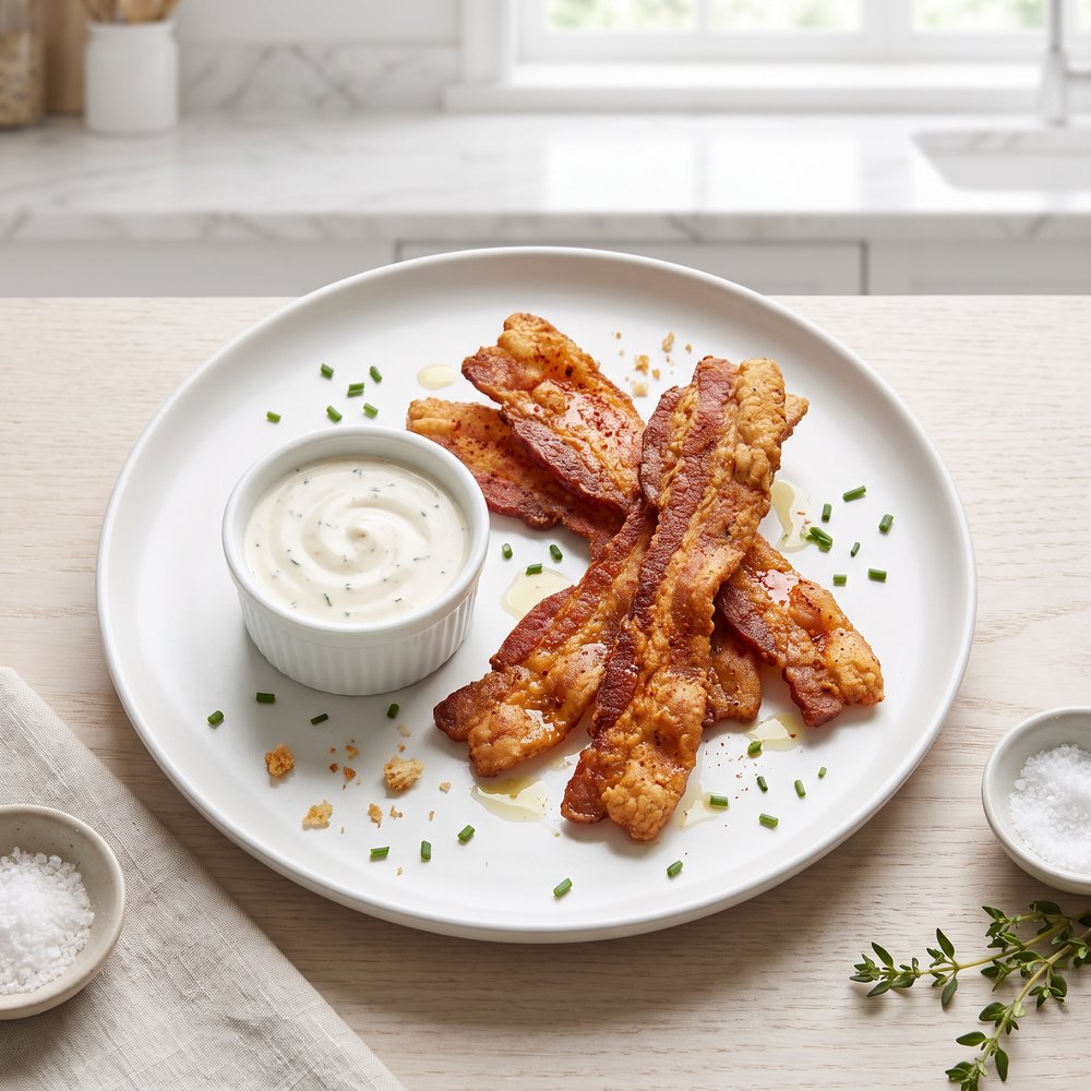 Crispy Chicken-Fried Bacon Strips