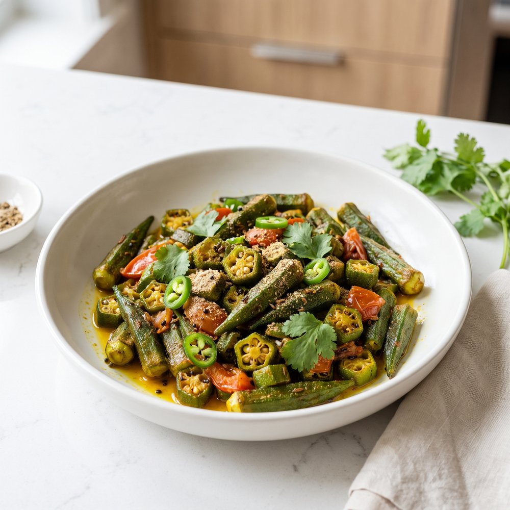 Quick and Easy Indian-Style Okra
