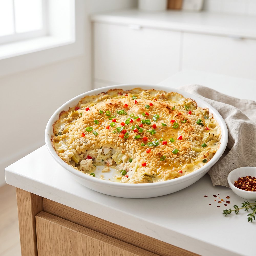 Baked Crab and Artichoke Party Dip