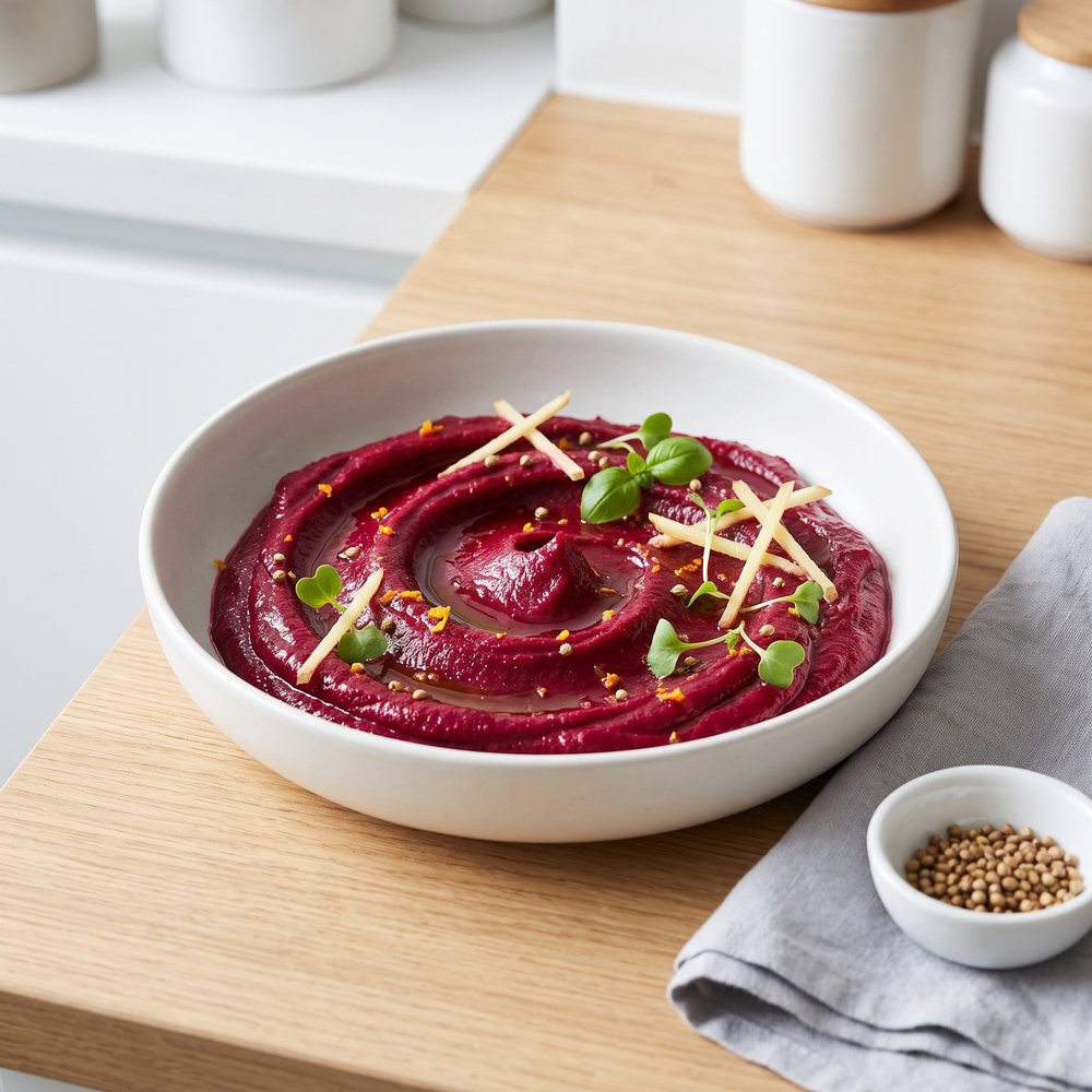 Silky Beet Purée with Orange and Ginger