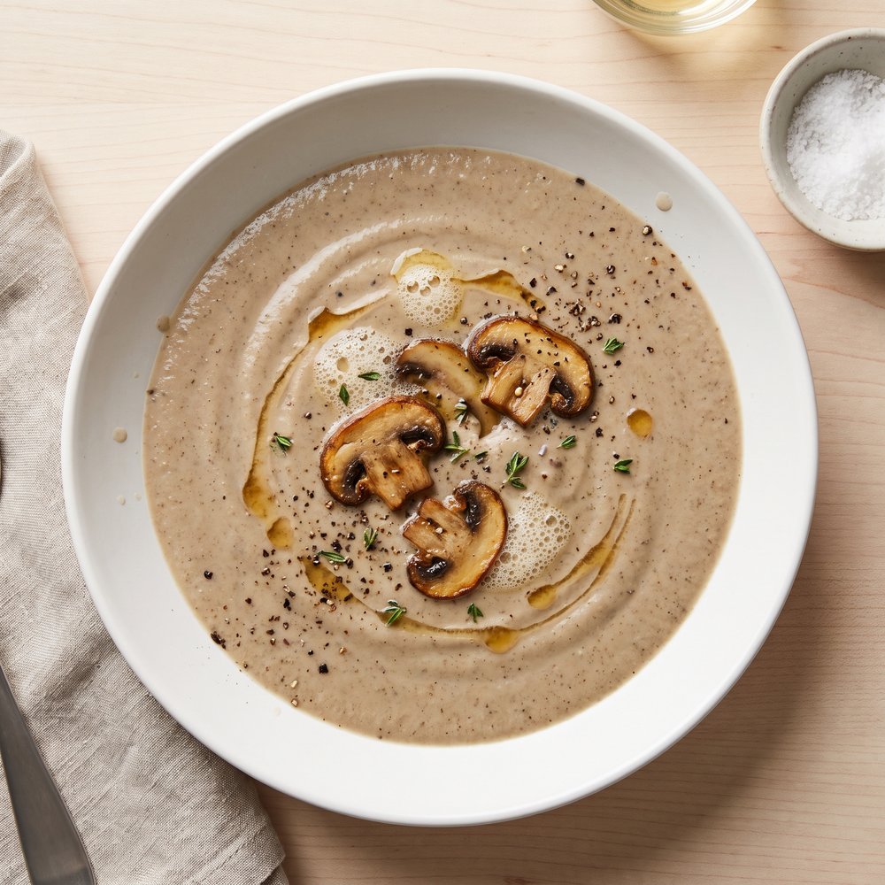 Silky Mushroom Cream Soup