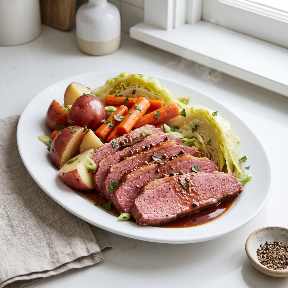 Irish Stout Corned Beef Supper
