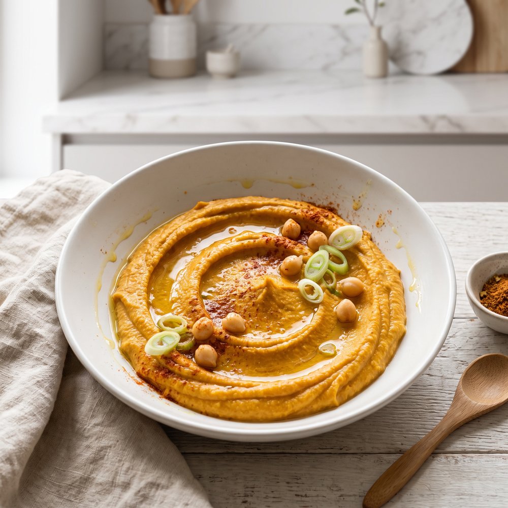 Creamy Pumpkin Chickpea Hummus