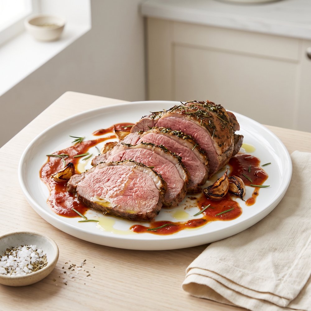 Simple Roasted Leg of Lamb