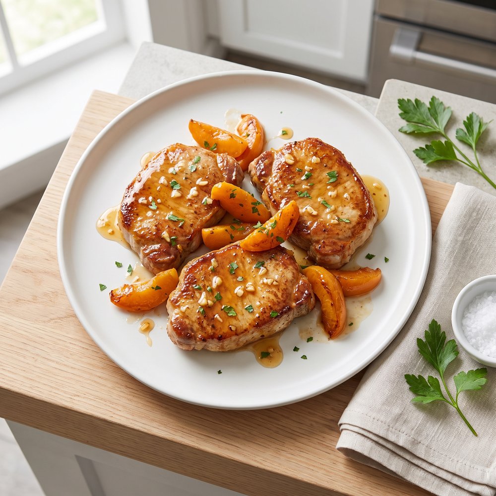 Apricot-Honey Glazed Pork Chops