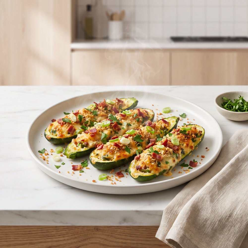 Zucchini Boats on the Grill