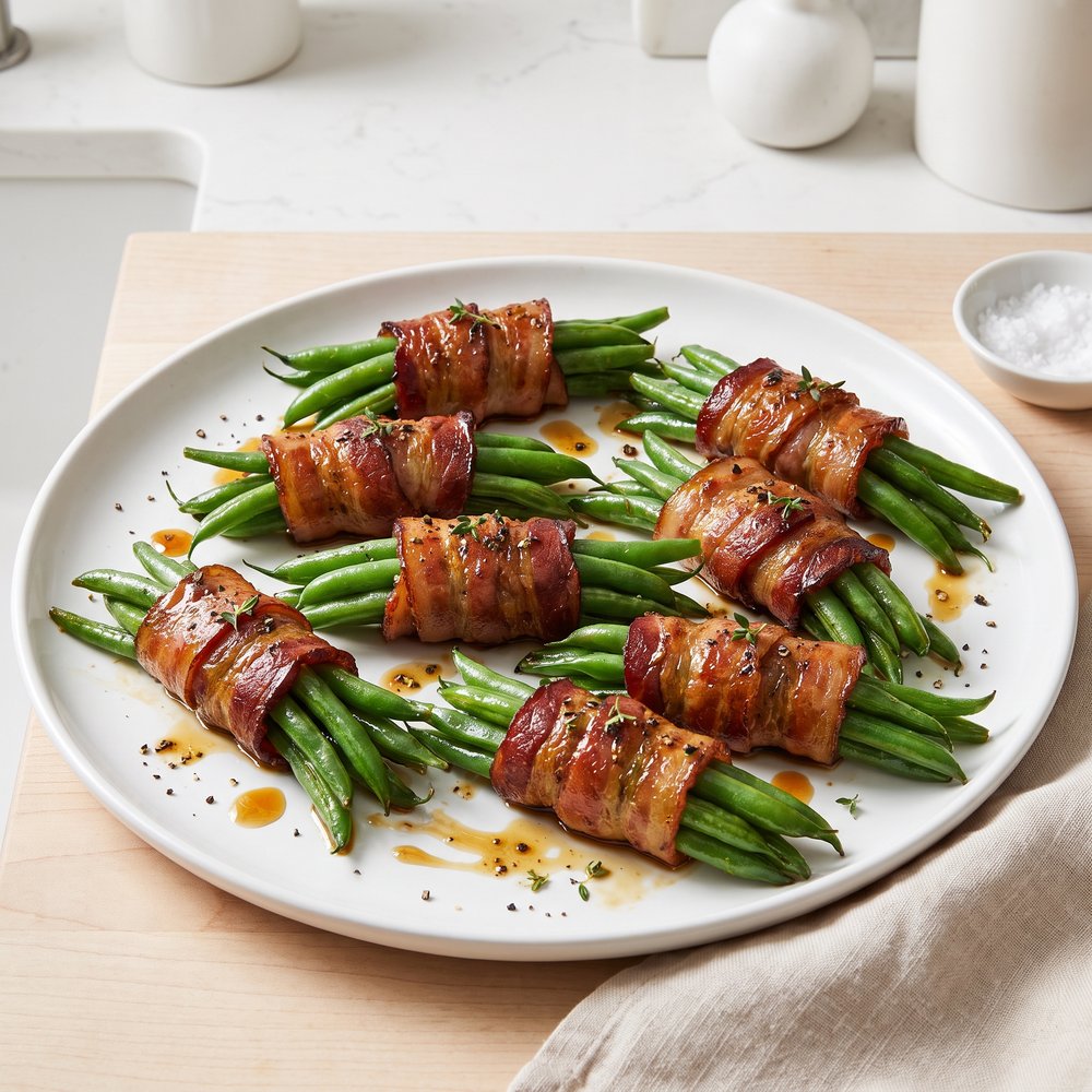 Bacon-Wrapped Green Bean Bundles