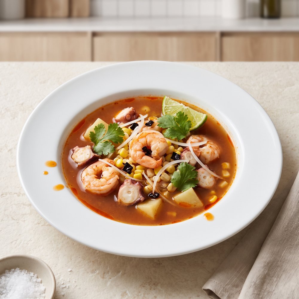 Shrimp and Octopus Soup (Caldo de Camaron y Pulpo)
