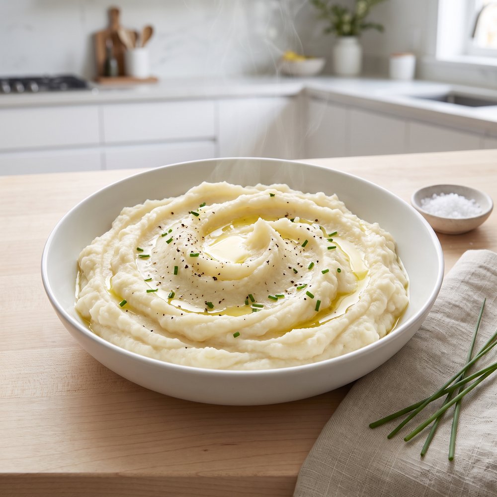 Mashed Cauliflower with Cream Cheese
