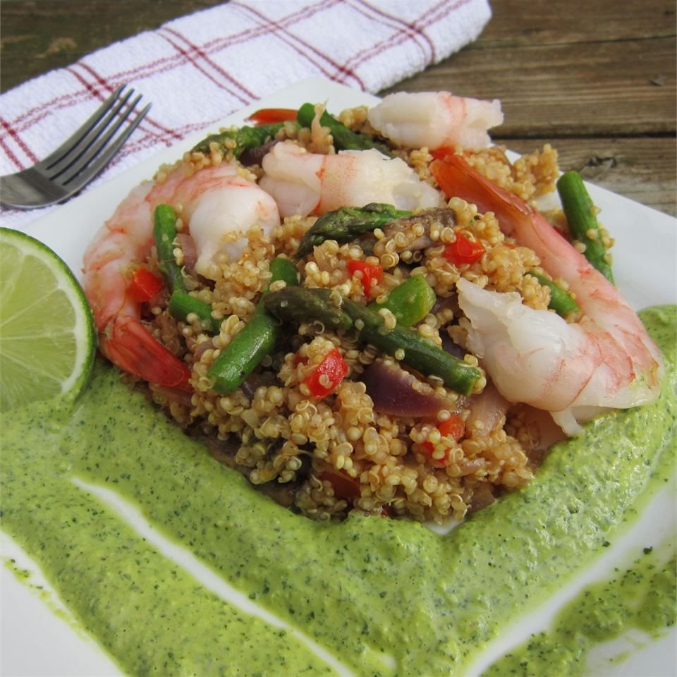 Quinoa with Shrimp and Vegetables