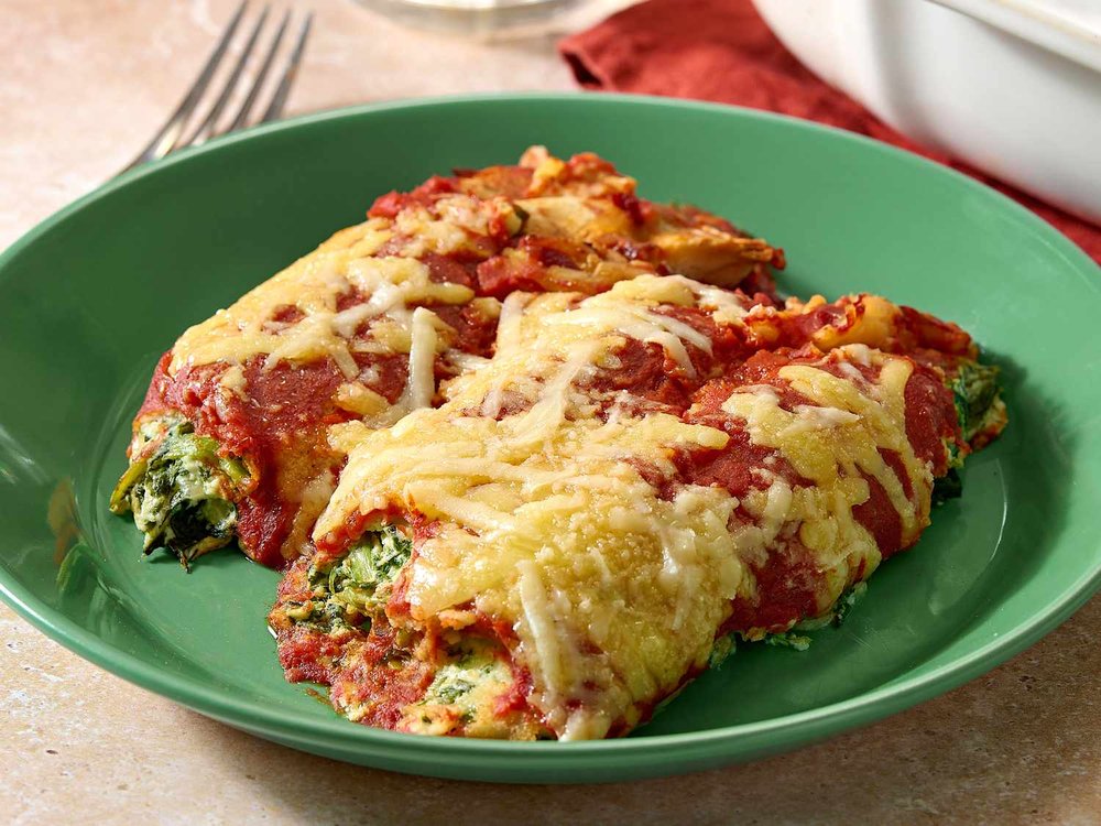 Creamy Spinach Cheese Enchiladas