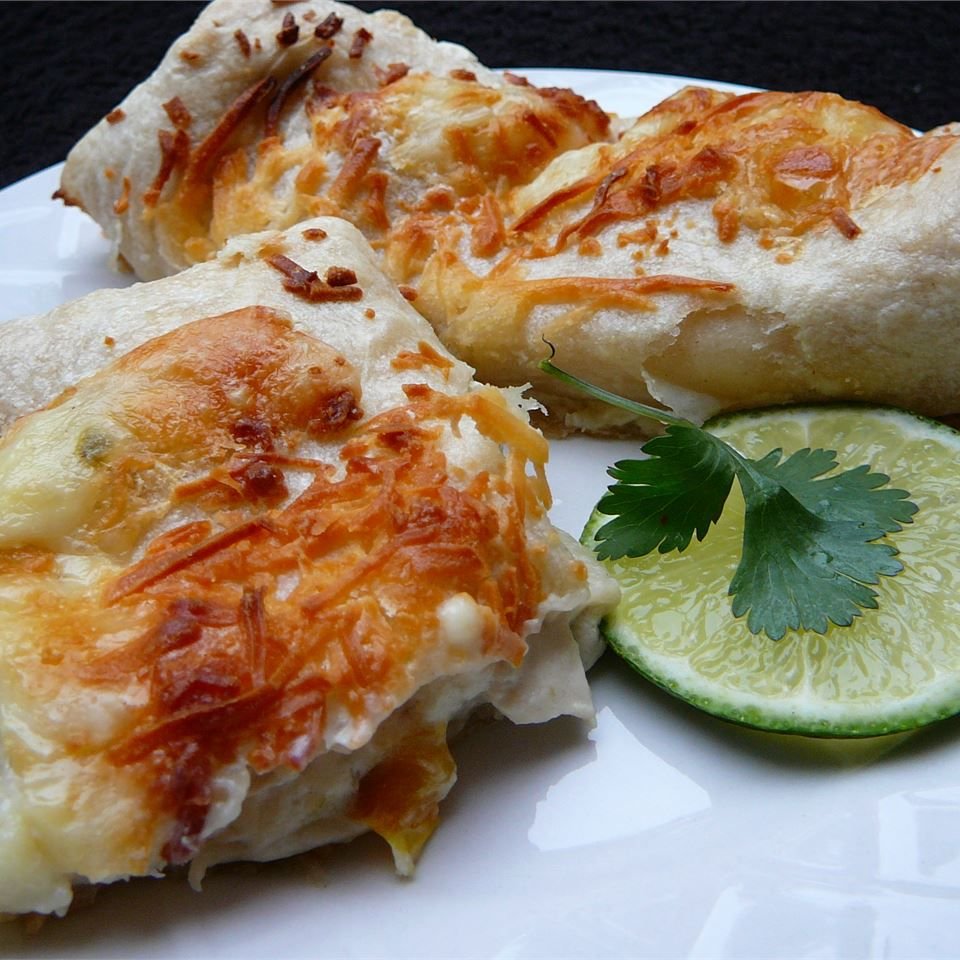 Creamy Swiss-Style Chicken Enchiladas
