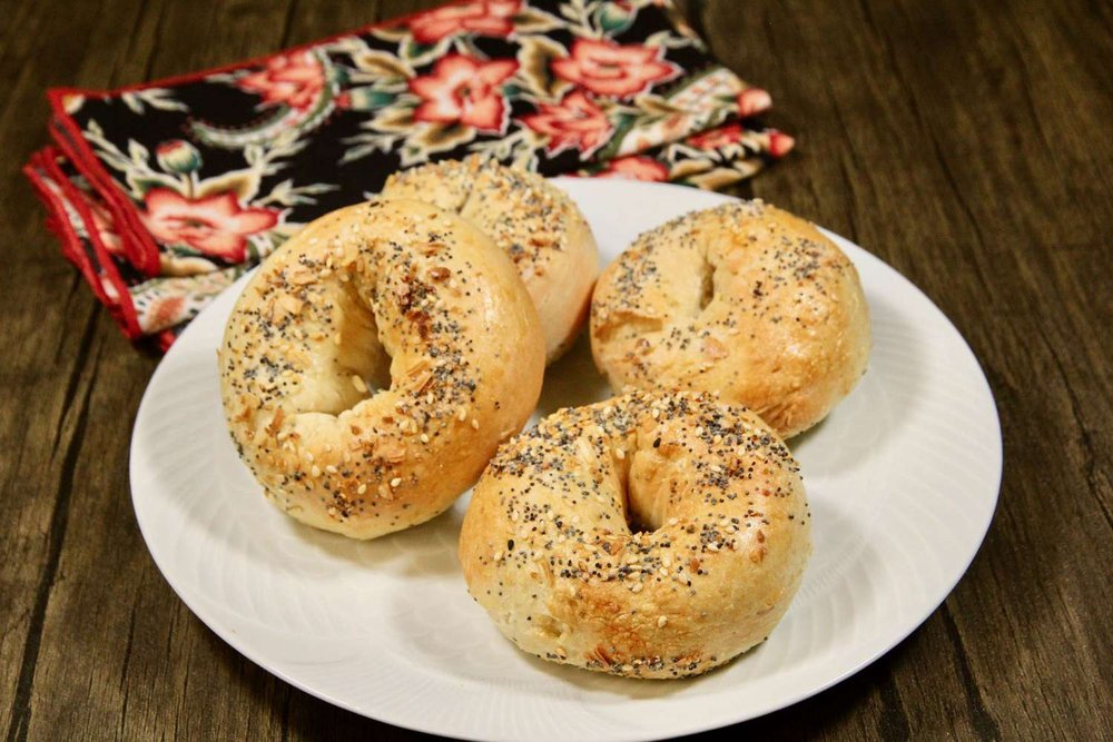 Air Fryer Bagels with 2-Ingredient Dough
